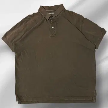 Eddie Bauer 브라운 코튼 피케 셔츠 XL 아메카지