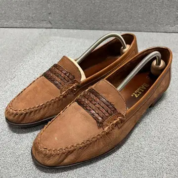 BALLY Cannes braided vamp loafer tan
