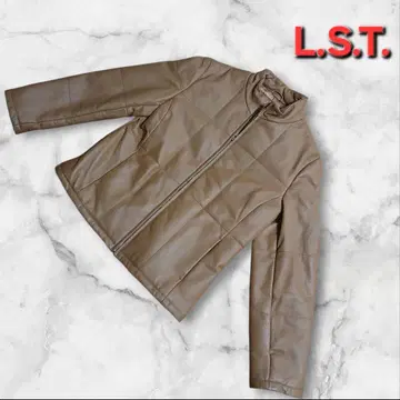 L.S.T. 브라운 가죽 돈피 아우터