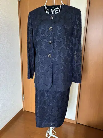 여성용 긴팔 포멀 슈트 15호 L L 네이비 네이비 컬러 셋업