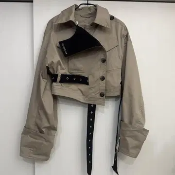 h&m x rokh 트윌 크롭 자켓