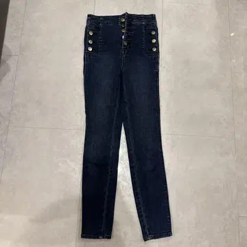 JBRAND 다크 블루 하이웨스트 스키니 데님