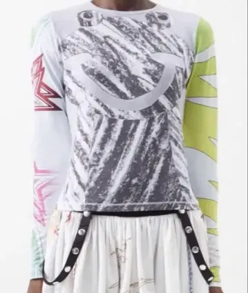 chopova lowena printed jersey top