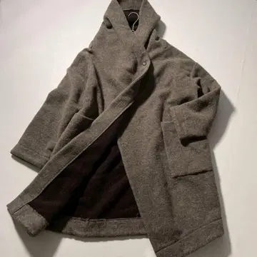 [인기] 베리떼꾸르 압축 리버서블 후드코트 울 라이트 브라운