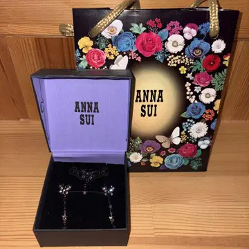 ANNA SUI 귀걸이 [나비와 체인] 초커 [나비 모티브]