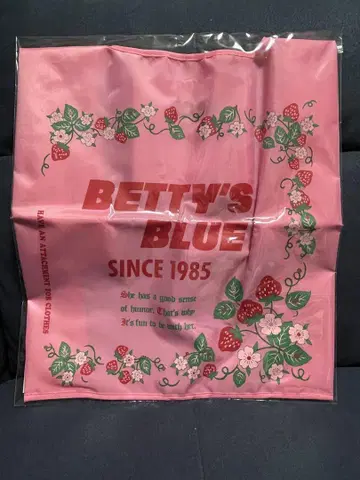 BETTY'S BLUE 쇼퍼 패턴 에코백 핑크