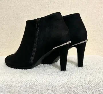 RANDA 블랙 비쥬 부티 24.5cm 9.5cm 힐