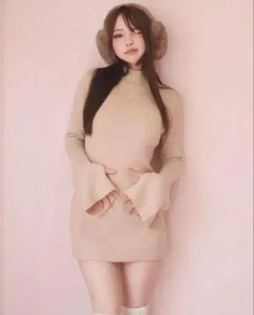 ANDMARY 아바 니트 미니 드레스 앤드마리