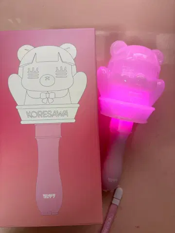 KORESAWA 곰 모양 응원봉 핑크