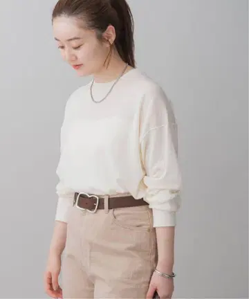 2024AW 이에나 IENA BLACK 스테이시 니트 화이트