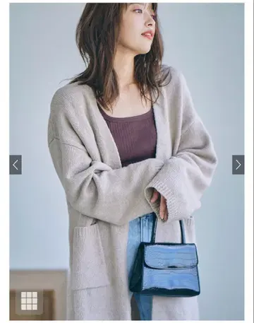 GRL 완판템*택 포함 새상품*롱 니트 가디건 베이지