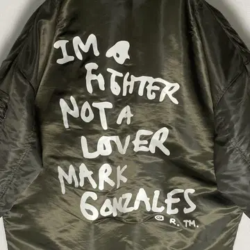 마크곤잘레스 그래픽 MA-1 플라이트 자켓 안감 카모플라쥬 올 패턴 L