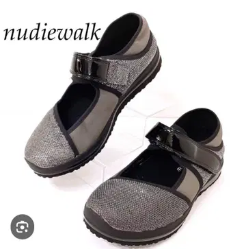 nudiewalk 워크 스니커즈 라메/그레이/블랙