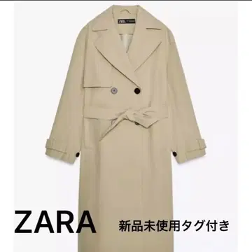 미사용 새상품 택 포함 ZARA 자라 트렌치코트 베이지 S 사이즈