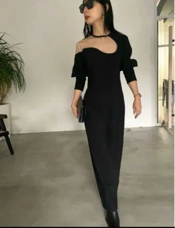 AMERI LAKE CURVE TRICOT RIB DRESS mame