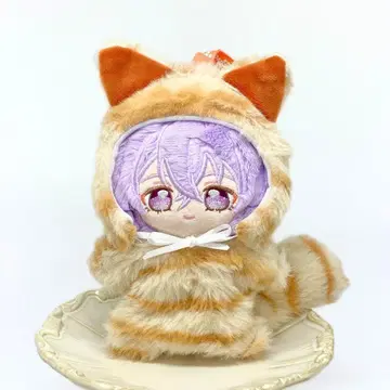 10~12cm 복슬복슬 호랑이 고양이 인형옷 앙스타 이츠누이