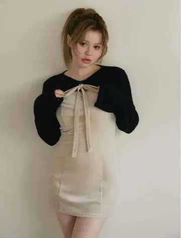 ANDMARY Anita ribbon mini dress