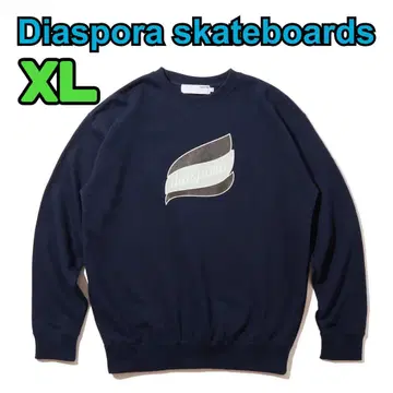 Diaspora skateboards Hygiene XL 맨투맨 네이비