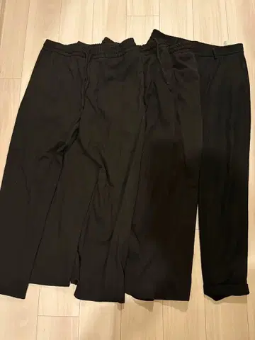 [ZARA] L 사이즈 블랙 팬츠 4세트