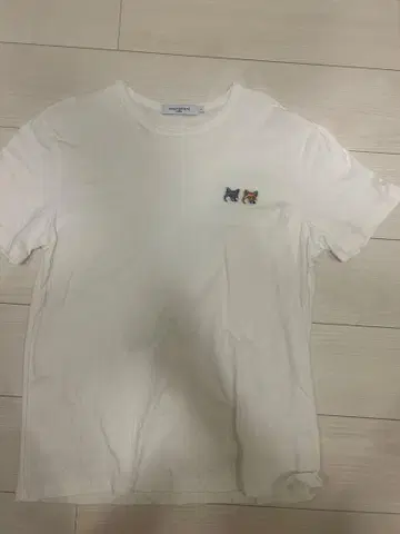 메종 키츠네 화이트 티셔츠