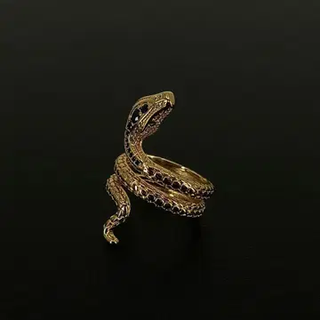 빈티지 레트로 뱀 스네이크 금 반지 반지 골드 16