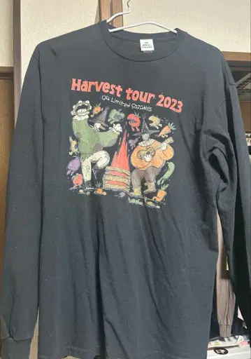 포리미 Harvest 롱 T셔츠 M 사이즈 블랙