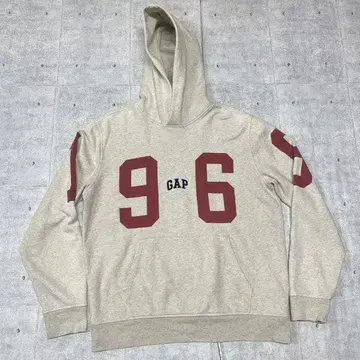 GAP 윙풋 후드티 1996 암 로고 화이트 택 갭