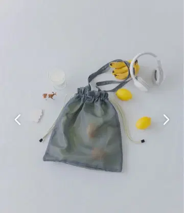 숨겨진 포켓이 달린 메쉬 복조리 토트