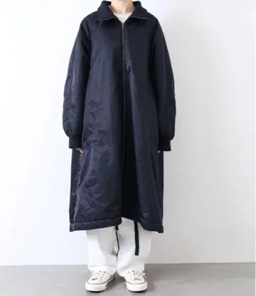 JOURNAL STANDARD LUXE 나일론 네이비 코트