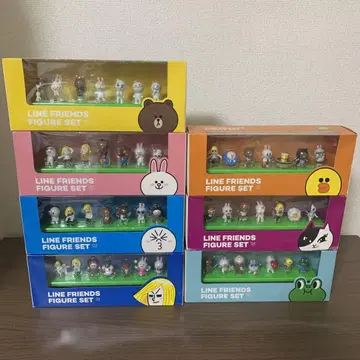 LINE FRIENDS FIGURE SET 전 7종 세트 LINE 굿즈