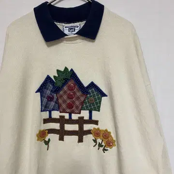 90s USA제 Lee 빈티지 컨트리 레트로 자수 맨투맨