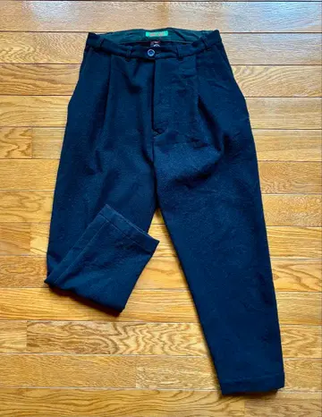 CASEY CASEY 울 팬츠 네이비