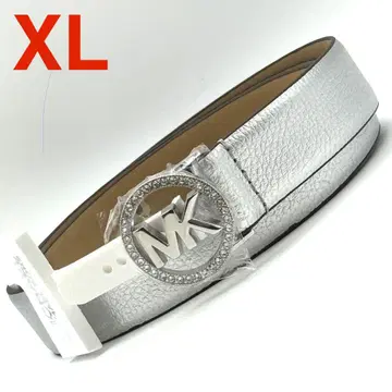 [새상품] 마이클코어스 MK 여성용 벨트 천연 가죽 실버 XL