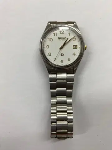 SEIKO SQ 쿼츠 손목시계 실버