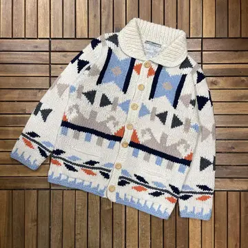 90s WORN FREELY Varsity Club 카우친 니트