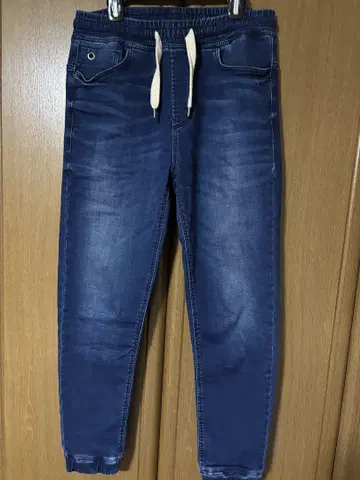 ZARA MAN 소프트 데님 조거 팬츠 다크 블루