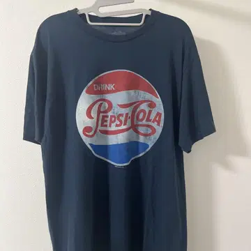 Pepsi 로고 T셔츠 LARGE 사이즈 네이비