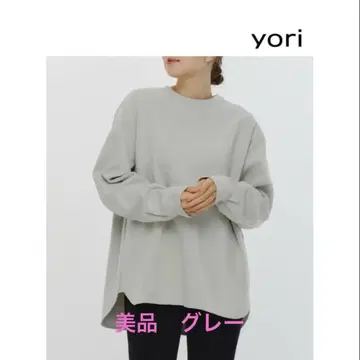 새상품급 yori  헤임 라운드 티. 그레이
