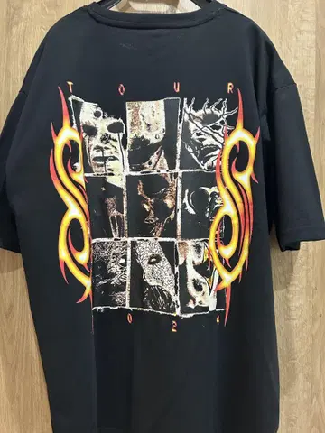 새상품 Slipknot 2024 투어 티셔츠 2XL 사이즈 블랙 3L