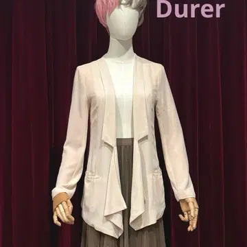 Durer 듀렐 핑크 오픈 프론트 테일러드 자켓