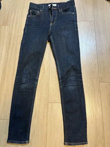 새상품급 MOUSSY 마우지 다크 블루 스키니 데님 사이즈 23