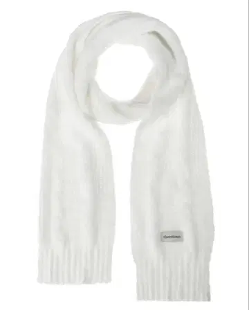 threetimes 케이블 베일리 머플러 스카프 화이트