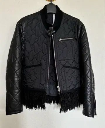 .efiLevol : 퀼팅 블루종 자켓 (소매는 소가죽)