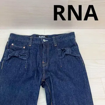 RNA 리본 포켓 루즈 스트레이트 데님