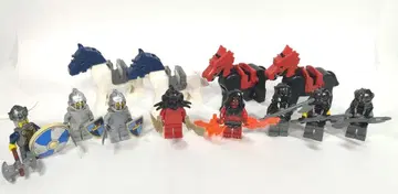 레고 캐슬 미니 피규어 바이킹 넥 나이츠 말 안장 포함