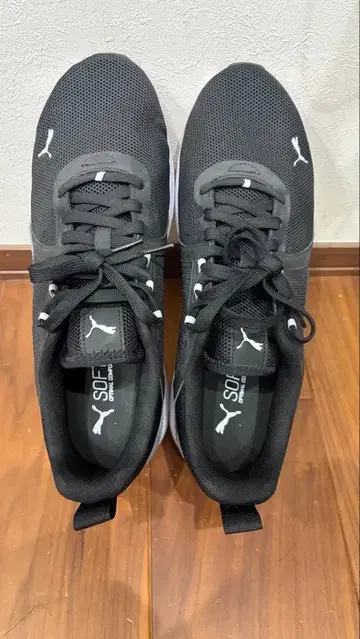 PUMA 블랙 스니커즈 10 US