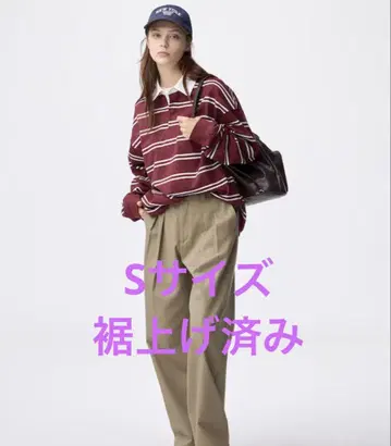 GU 치노 배럴 레그 탱크 팬츠