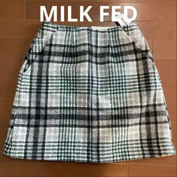 미사용 밀크페도 체크 스커트 S MILKFED