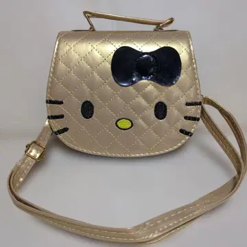 Hello Kitty 골드 숄더백