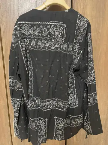 AzumaBANDANA PULLOVER SHIRT BLACK 풀오버